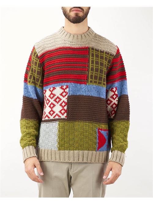 Wool blend patch sweater I'm Brian I'M BRIAN | Sweater | MA302128